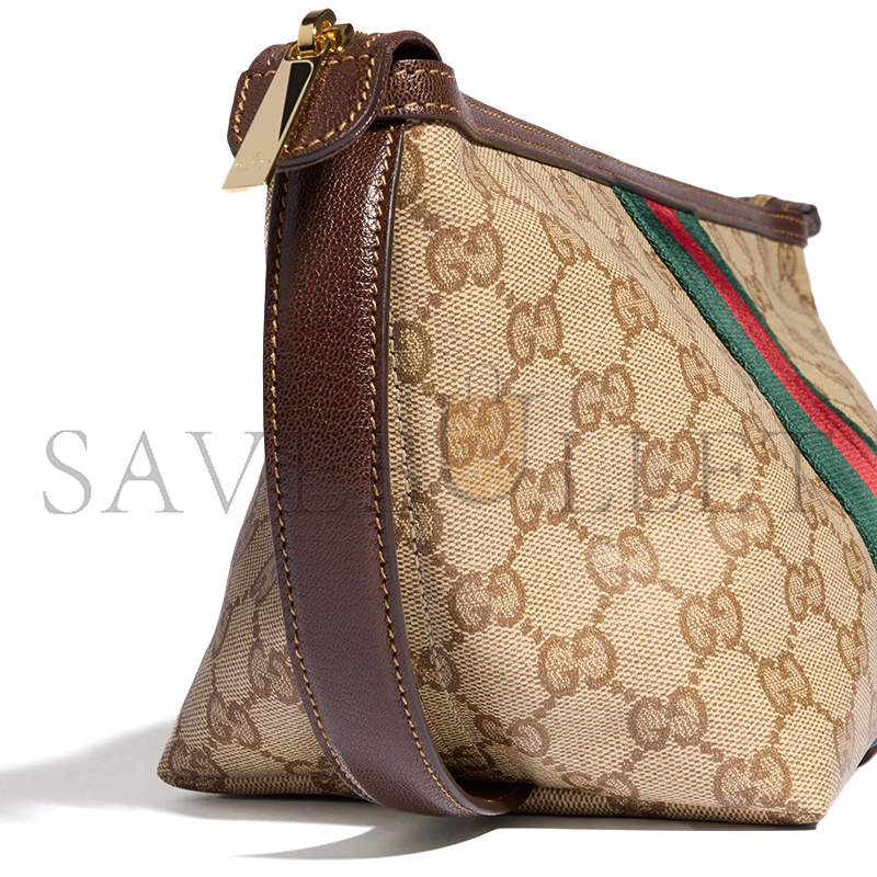 GUCCI SMALL GG TOILETRY CASE WITH WEB 875159 (21.5*16*13.5cm)